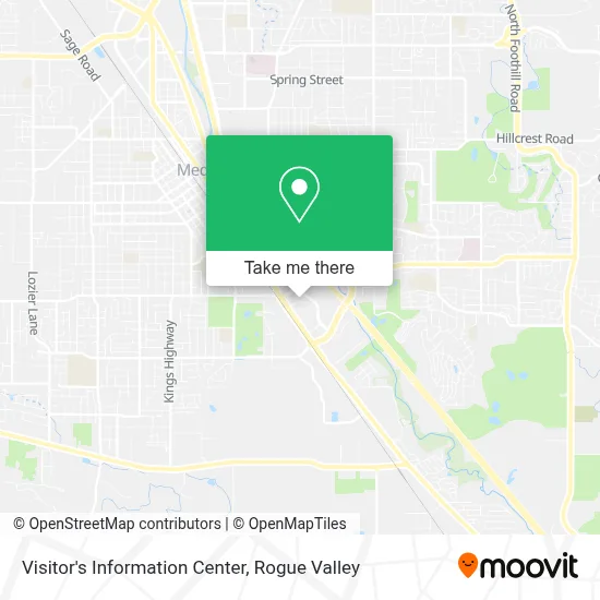 Visitor's Information Center map