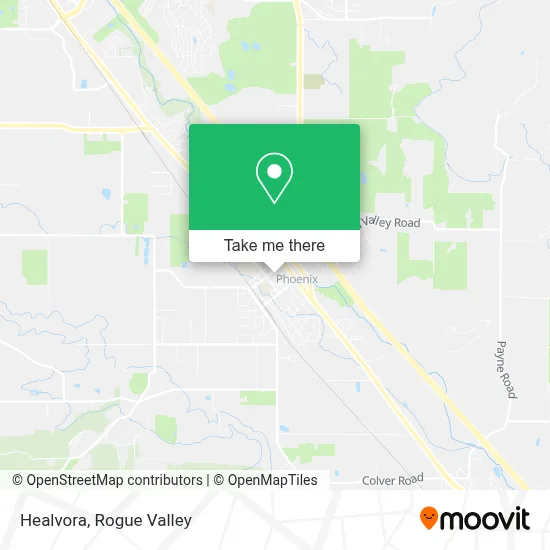 Healvora map