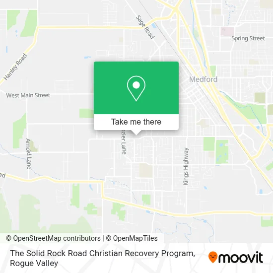 The Solid Rock Road Christian Recovery Program map