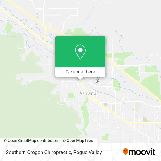 Southern Oregon Chiropractic map