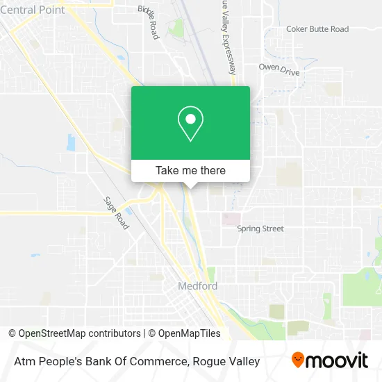 Atm People's Bank Of Commerce map