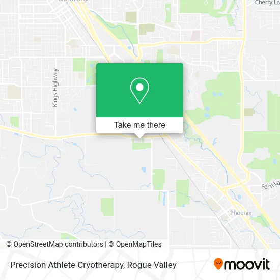 Precision Athlete Cryotherapy map