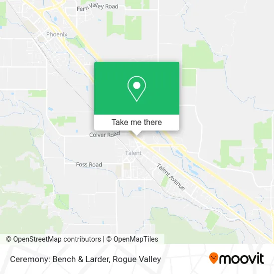 Ceremony: Bench & Larder map