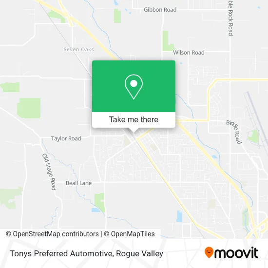 Tonys Preferred Automotive map