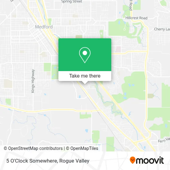 5 O'Clock Somewhere map