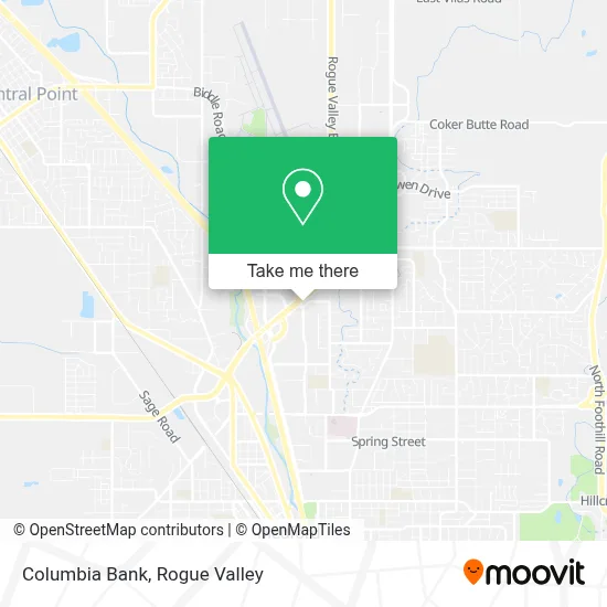 Columbia Bank map