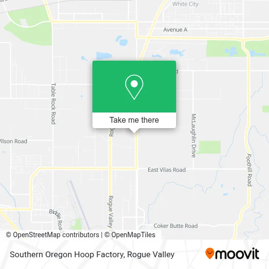 Southern Oregon Hoop Factory map