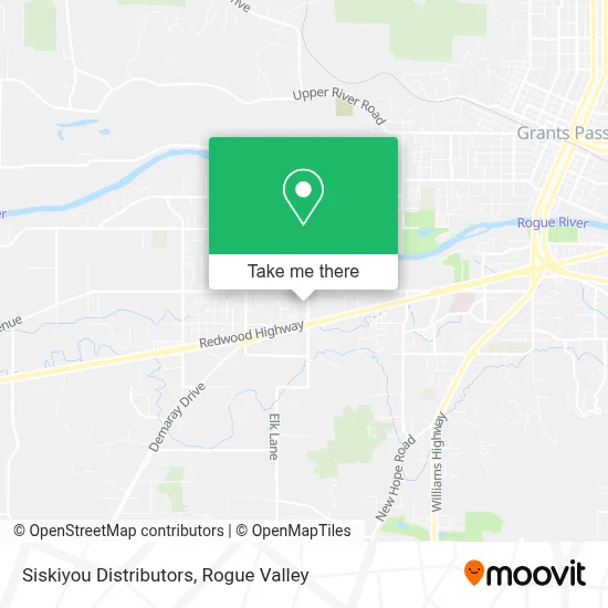 Siskiyou Distributors map