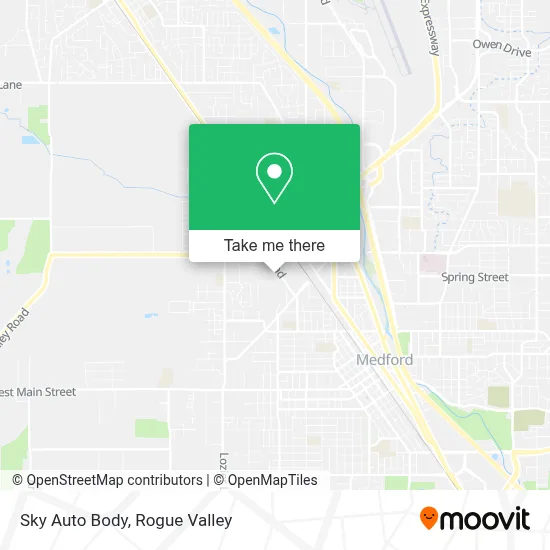 Sky Auto Body map