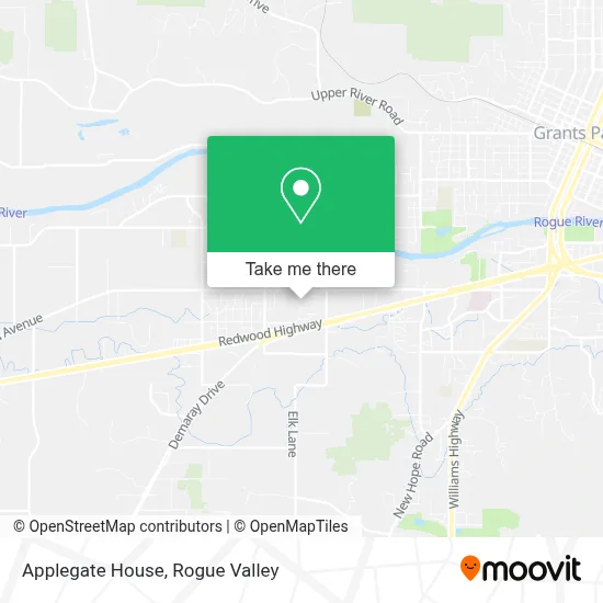 Applegate House map