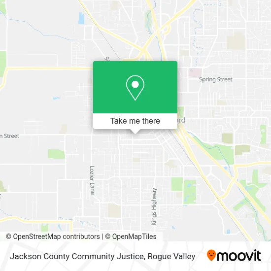 Jackson County Community Justice map