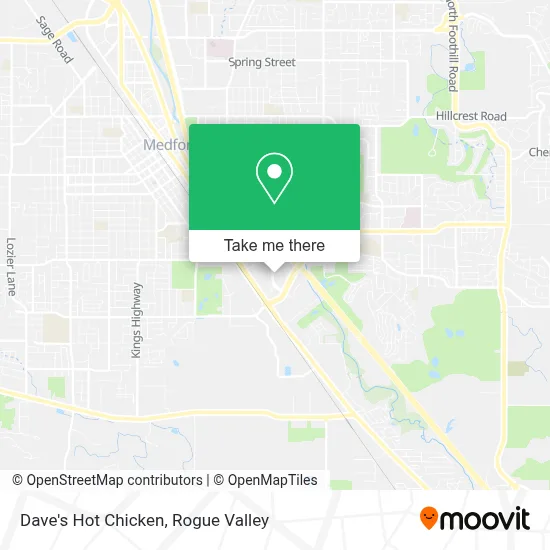 Dave's Hot Chicken map