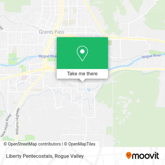 Liberty Pentecostals map
