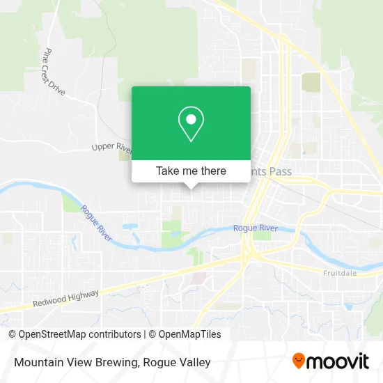 Mountain View Brewing map