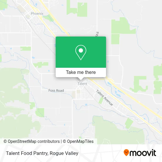 Talent Food Pantry map