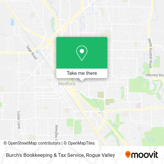 Burch's Bookkeeping & Tax Service map