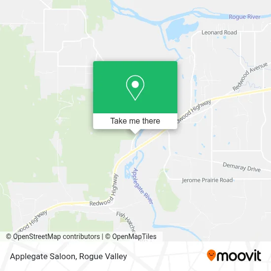 Applegate Saloon map