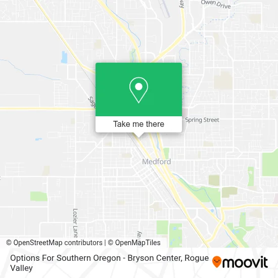 Options For Southern Oregon - Bryson Center map