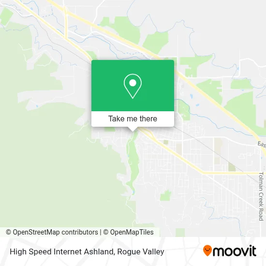 High Speed Internet Ashland map