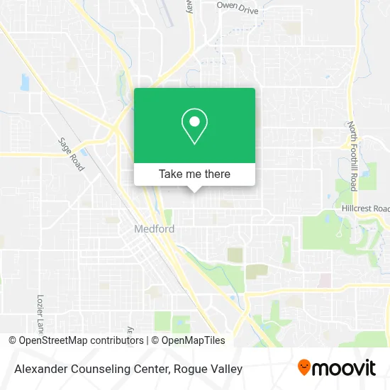 Alexander Counseling Center map