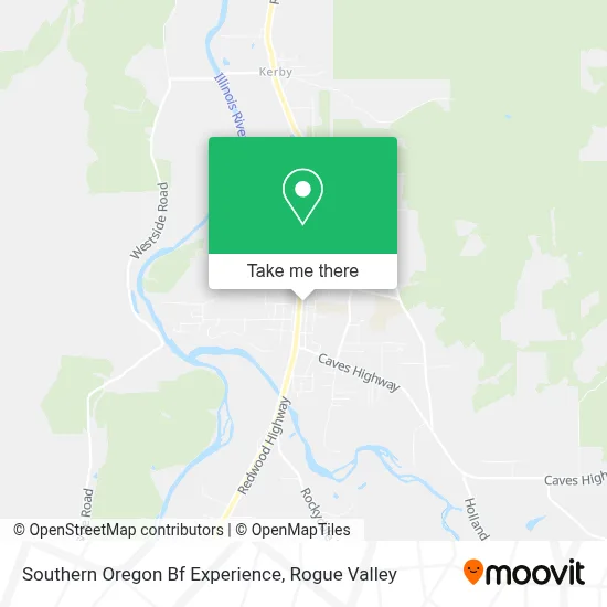 Southern Oregon Bf Experience map