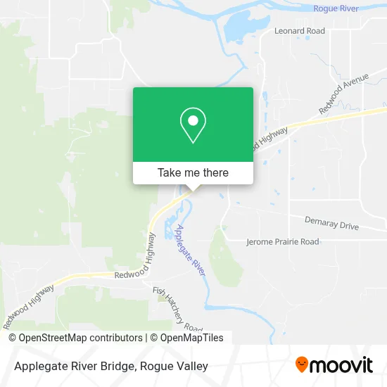 Applegate River Bridge map