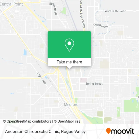 Anderson Chiropractic Clinic map
