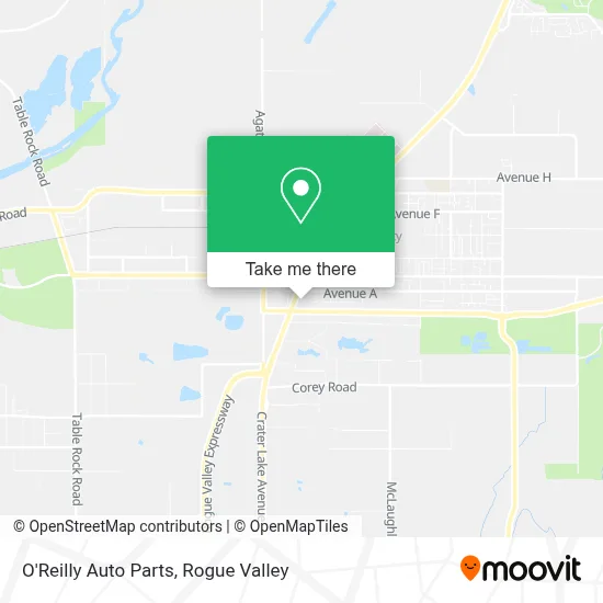 O'Reilly Auto Parts map
