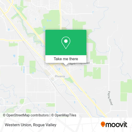 Western Union map