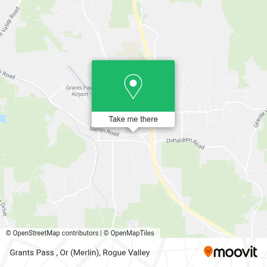 Grants Pass , Or (Merlin) map