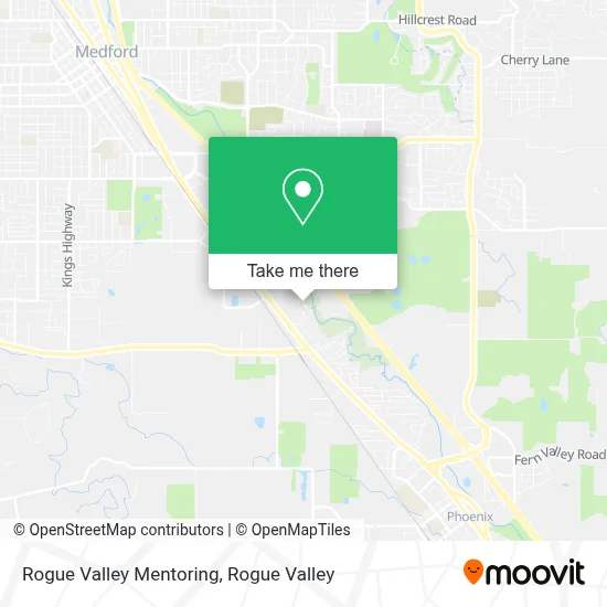 Rogue Valley Mentoring map