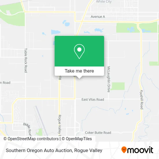 Southern Oregon Auto Auction map