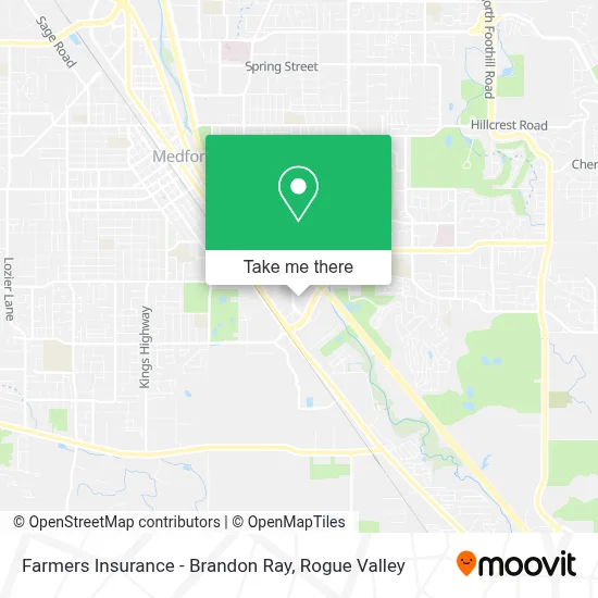 Farmers Insurance - Brandon Ray map