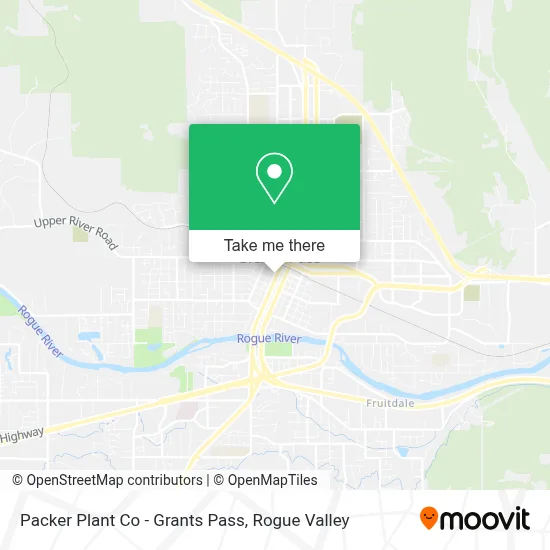 Packer Plant Co - Grants Pass map