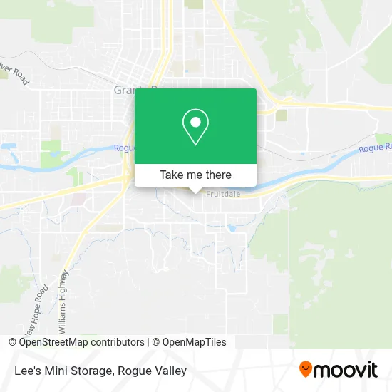 Lee's Mini Storage map