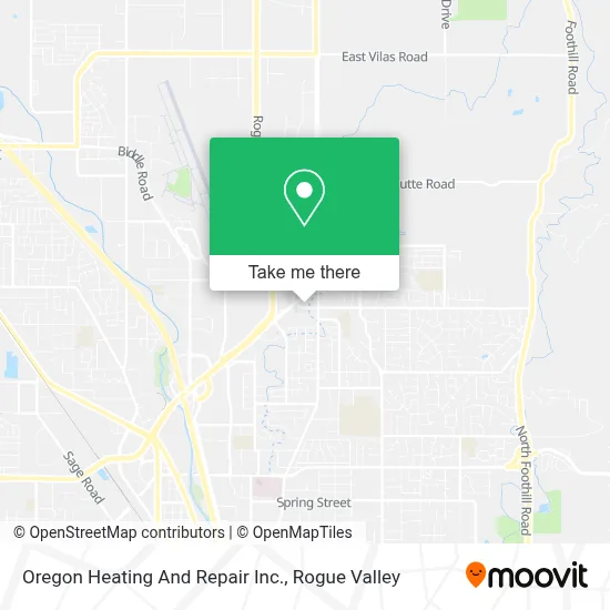 Oregon Heating And Repair Inc. map