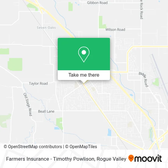 Farmers Insurance - Timothy Powlison map