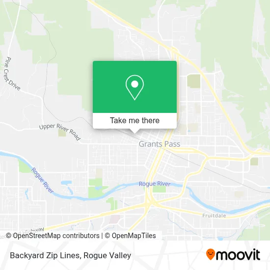 Backyard Zip Lines map