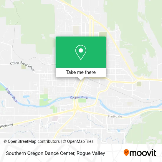 Southern Oregon Dance Center map