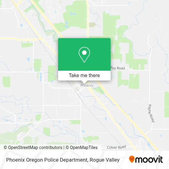 Phoenix Oregon Police Department map