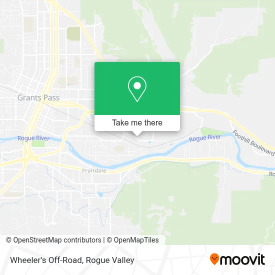 Wheeler's Off-Road map