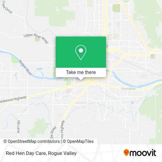 Red Hen Day Care map