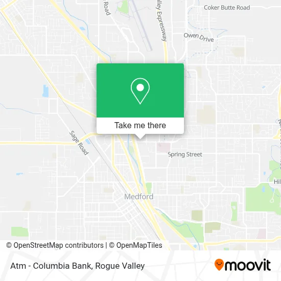 Atm - Columbia Bank map