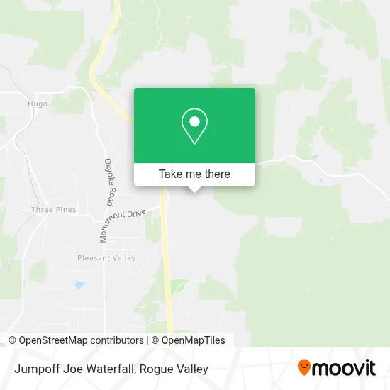 Jumpoff Joe Waterfall map