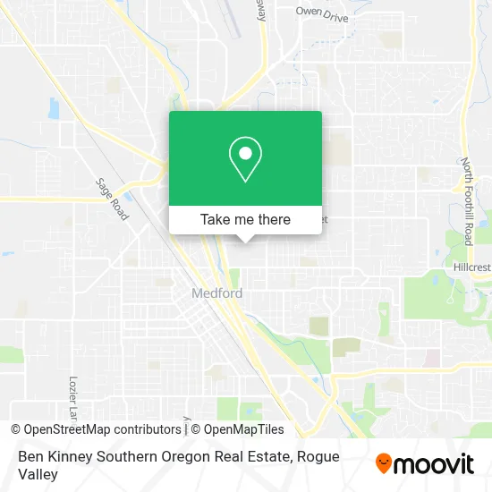 Ben Kinney Southern Oregon Real Estate map