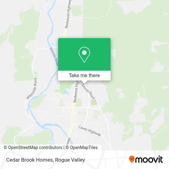 Cedar Brook Homes map