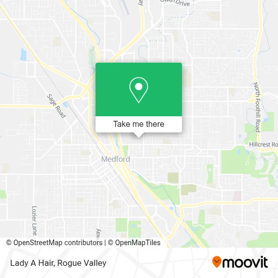Lady A Hair map