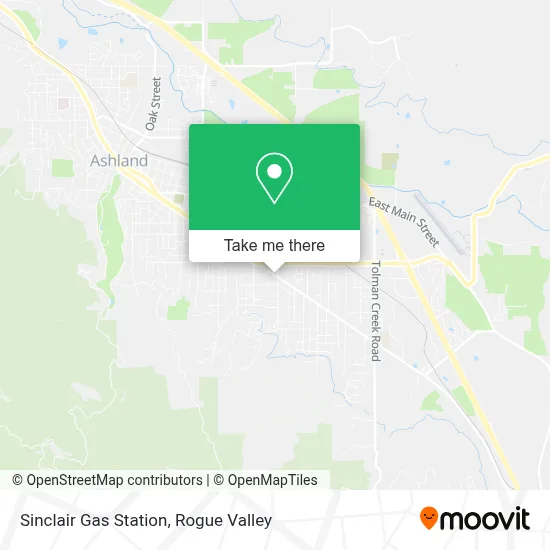 Sinclair Gas Station map