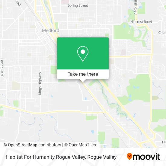 Habitat For Humanity Rogue Valley map