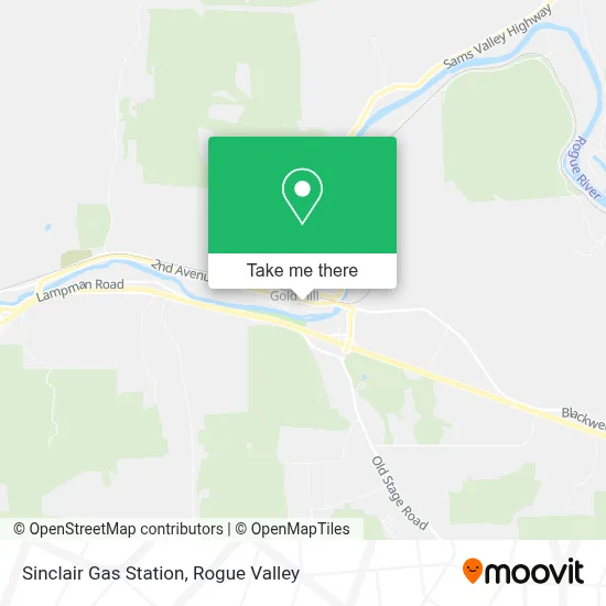 Sinclair Gas Station map